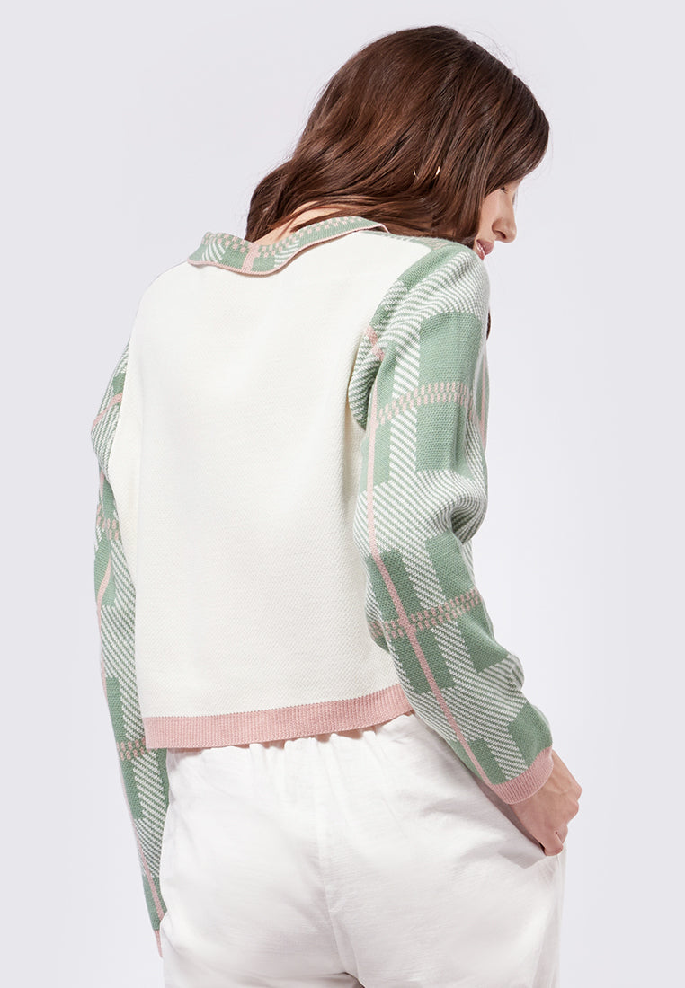 Printed Long Sleeve Cardigan