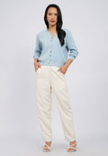 Cardigan with Multicolor Button