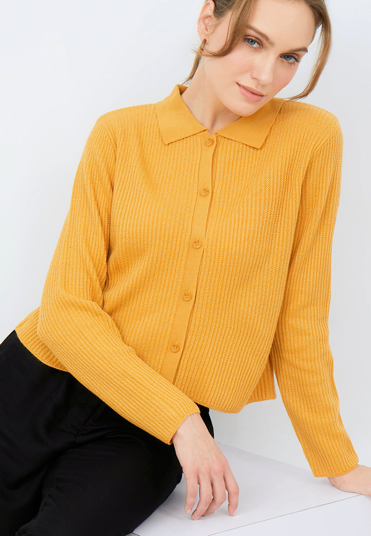 Long Sleeve Textured Cardigan