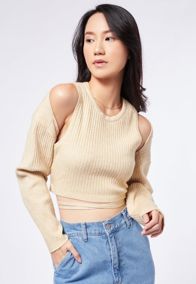 Cable Knit Textured Bolero