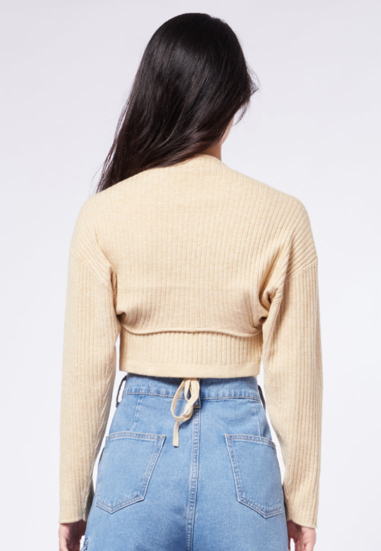 Cable Knit Textured Bolero