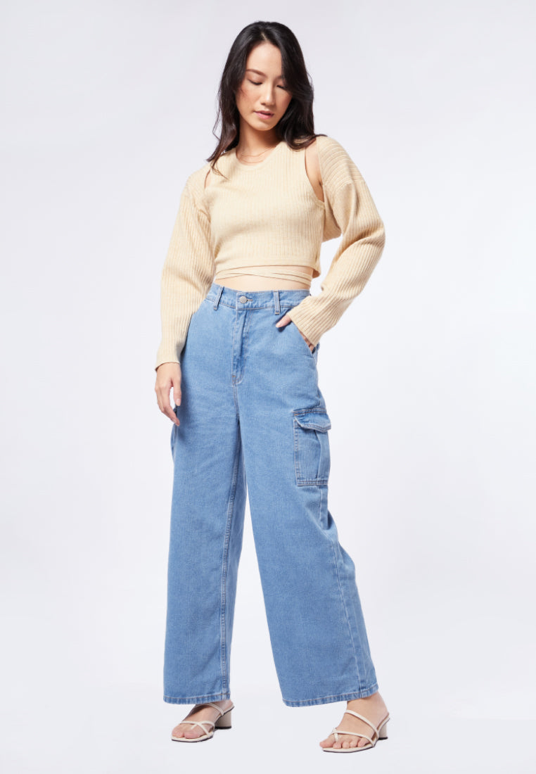 Cable Knit Textured Bolero