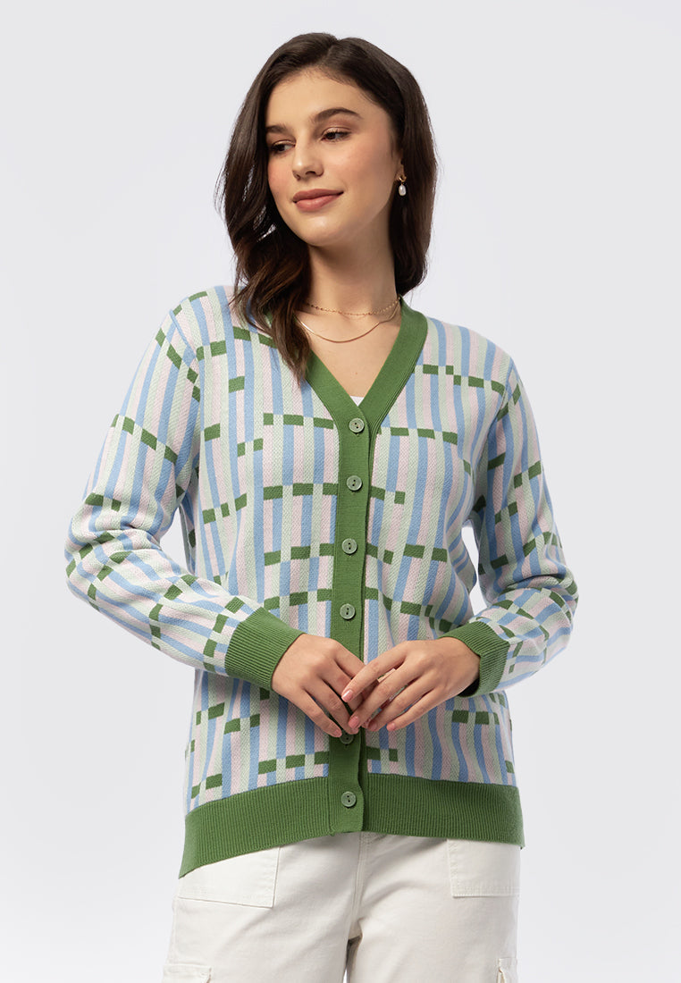 et cetera x .nadjani Oversized Printed Cardigan