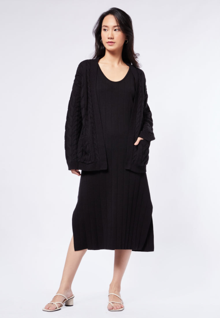 Long Sleeve Cardigan with Pocket Details