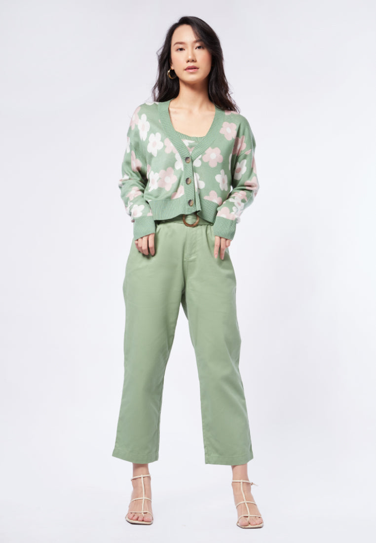 Long Sleeve Printed Cardigan