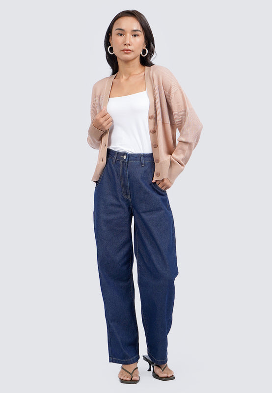 V-Neck Long Sleeve Cardigan