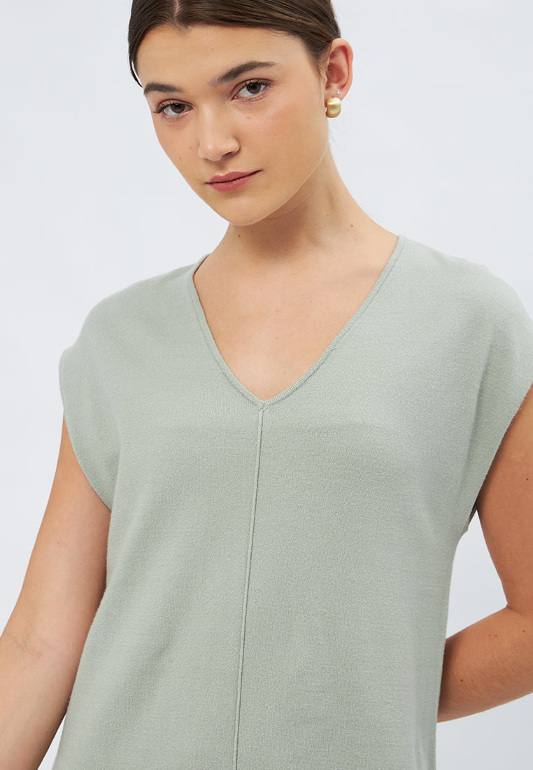 Sleeveless Knit Midi Dress