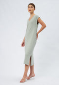 Sleeveless Knit Midi Dress