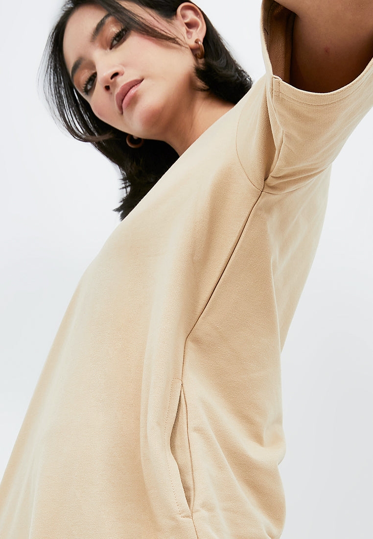 Midi Polo Dress with Side Slit Details