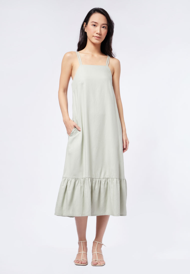 Double Strap Midi Dress