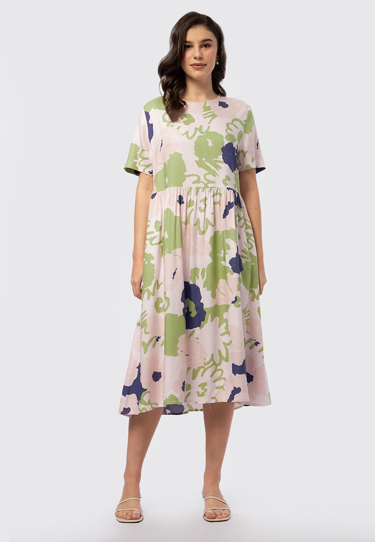 et cetera x .nadjani Printed Midi Dress