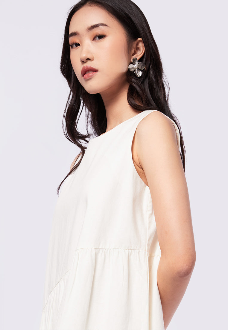 Sleeveless Maxi Dress with Tier Details
