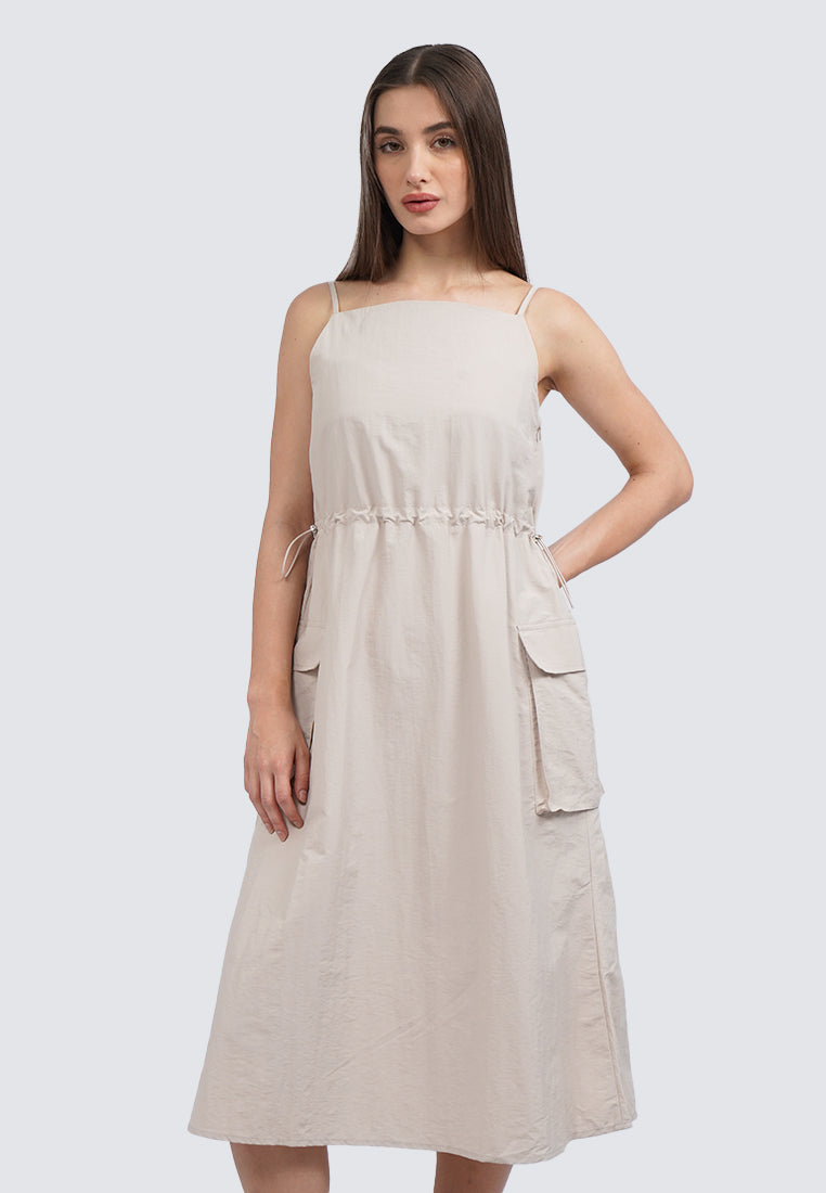 Parachute Sleeveless Midi Dress