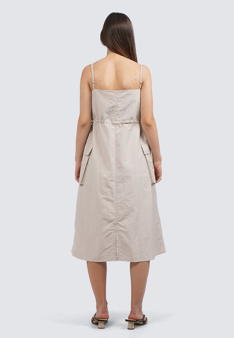 Parachute Sleeveless Midi Dress