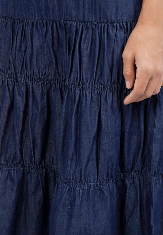 Sleeveless Tiered Midi Dress