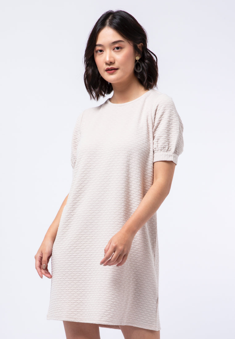 Textured Knit Short Dress