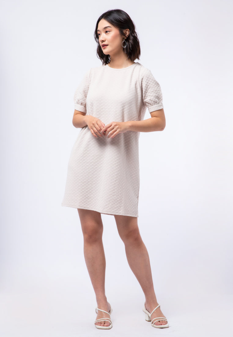 Textured Knit Short Dress