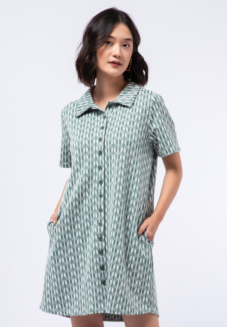Printed Polo Dress