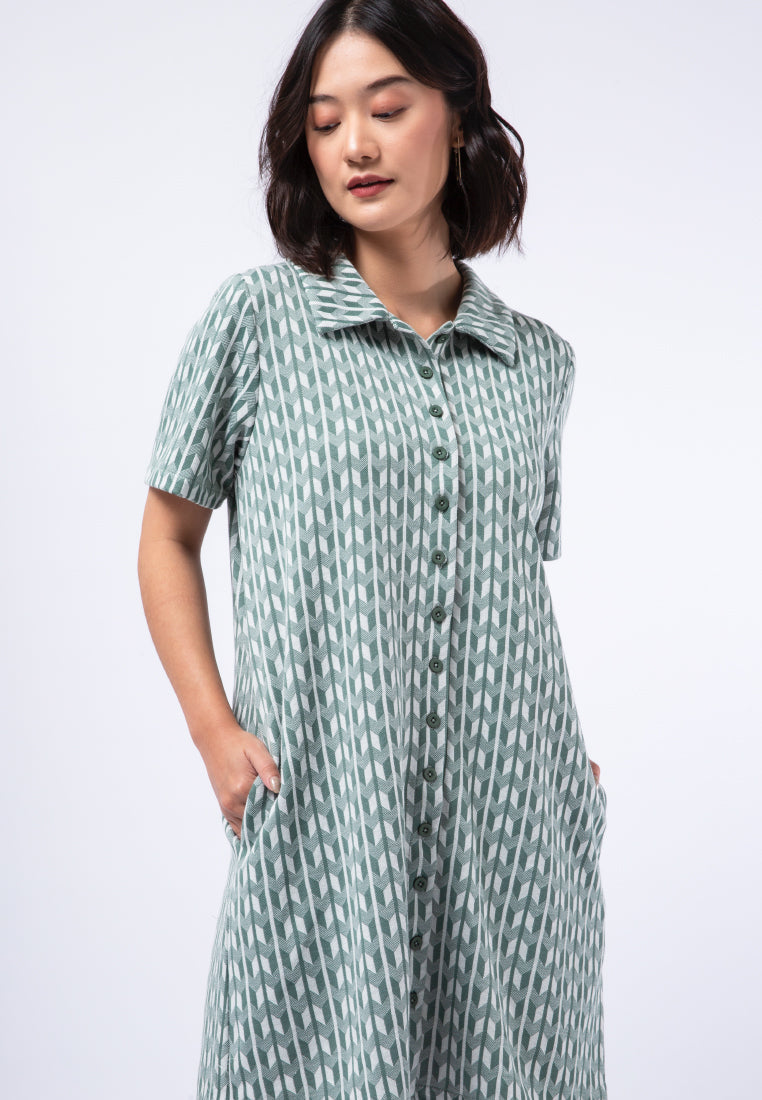 Printed Polo Dress