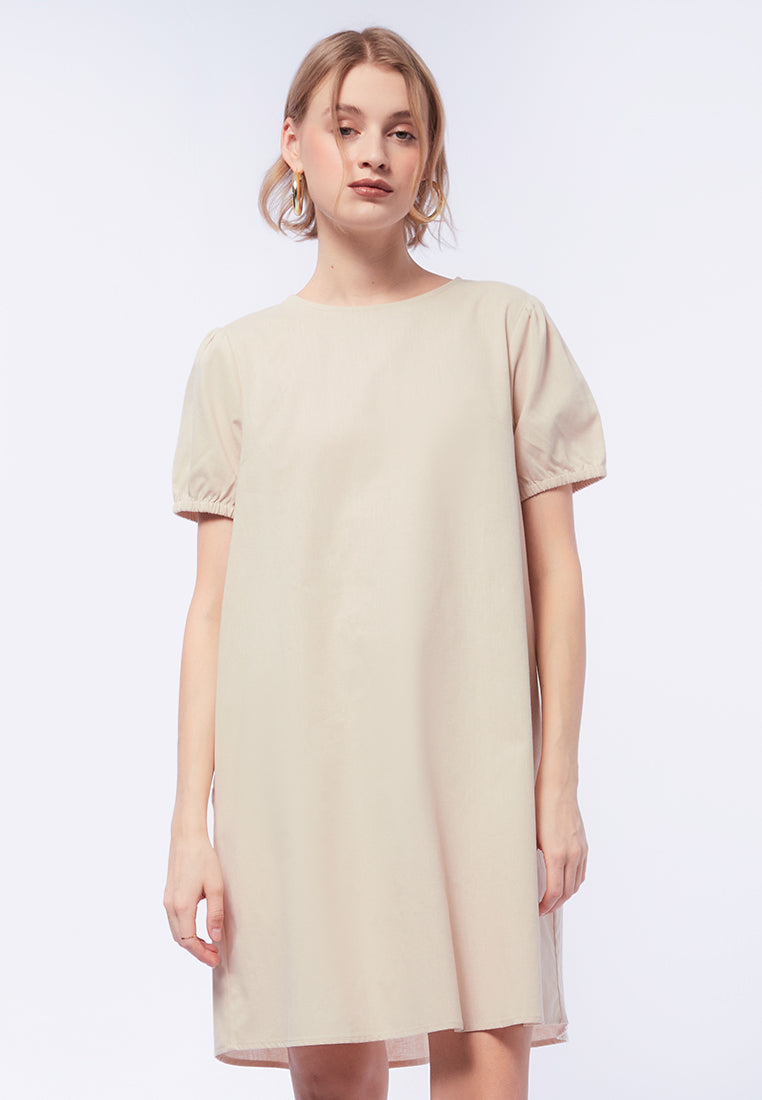 Short Sleeve Mini Shift Dress