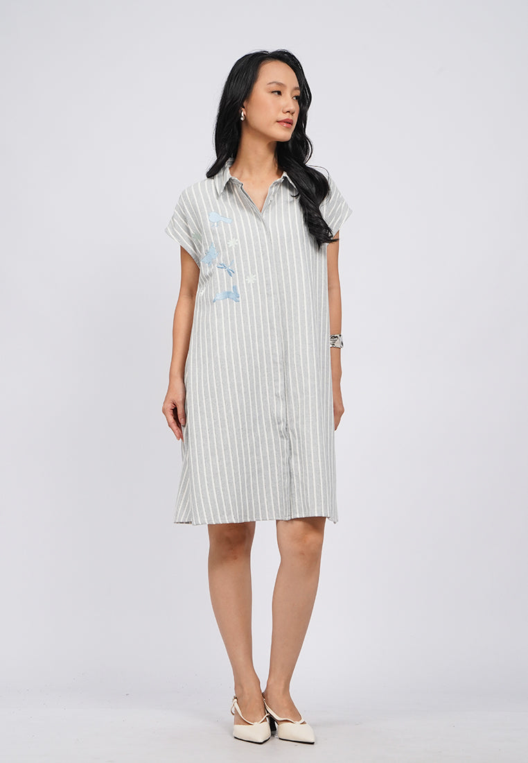 et cetera X Massicot Stripes Mini Dress