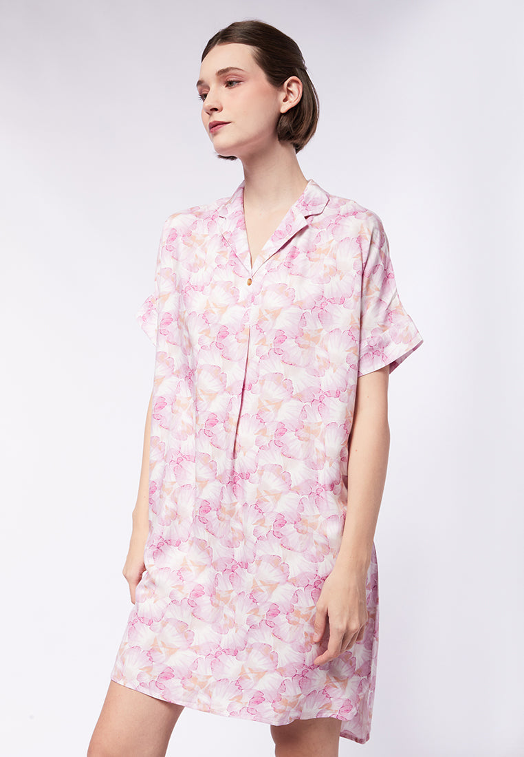 Short Sleeve Mini Lounge Dress