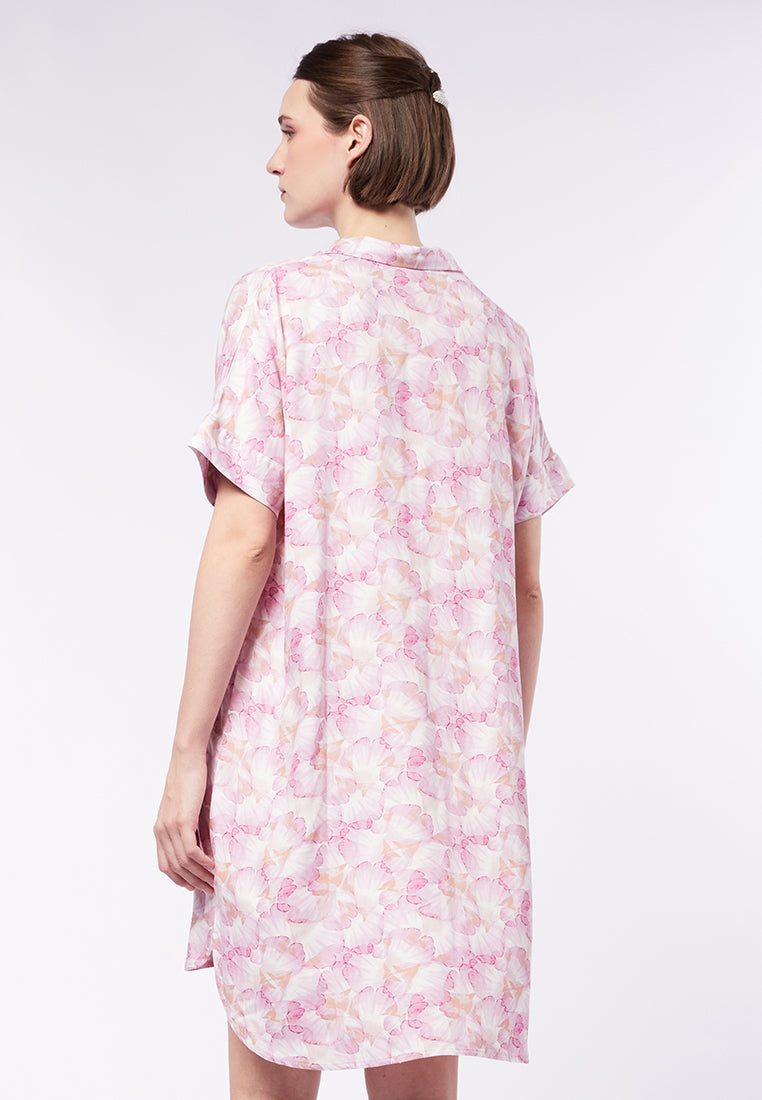 Short Sleeve Mini Lounge Dress