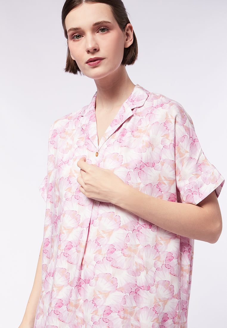 Short Sleeve Mini Lounge Dress