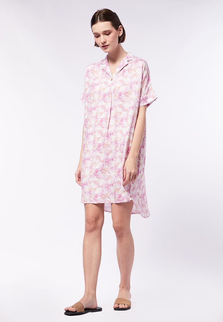 Short Sleeve Mini Lounge Dress