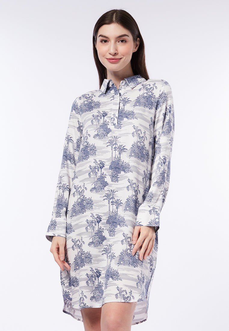 Printed Mini Lounge Dress