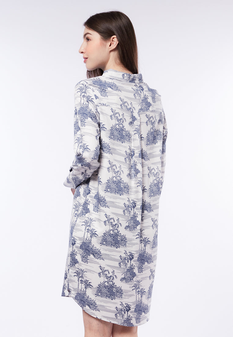 Printed Mini Lounge Dress