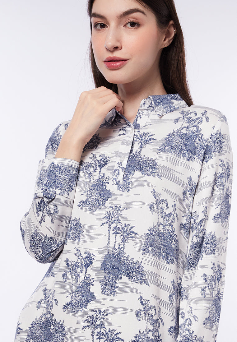 Printed Mini Lounge Dress
