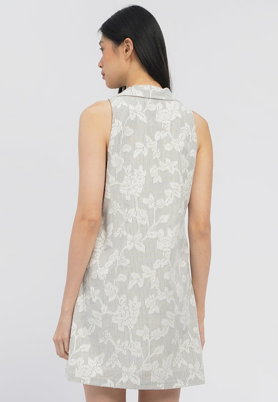 Printed Sleeveless Mini Dress