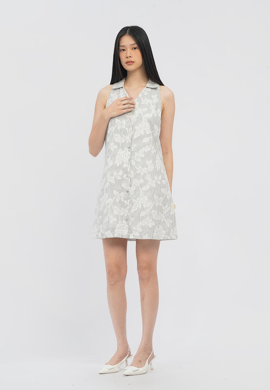 Printed Sleeveless Mini Dress