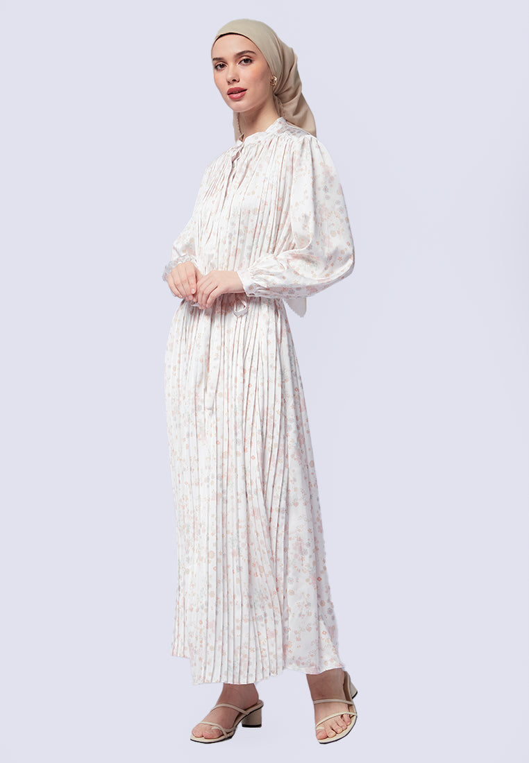 Printed Pleats Maxi Dress Citra Kirana for et cetera