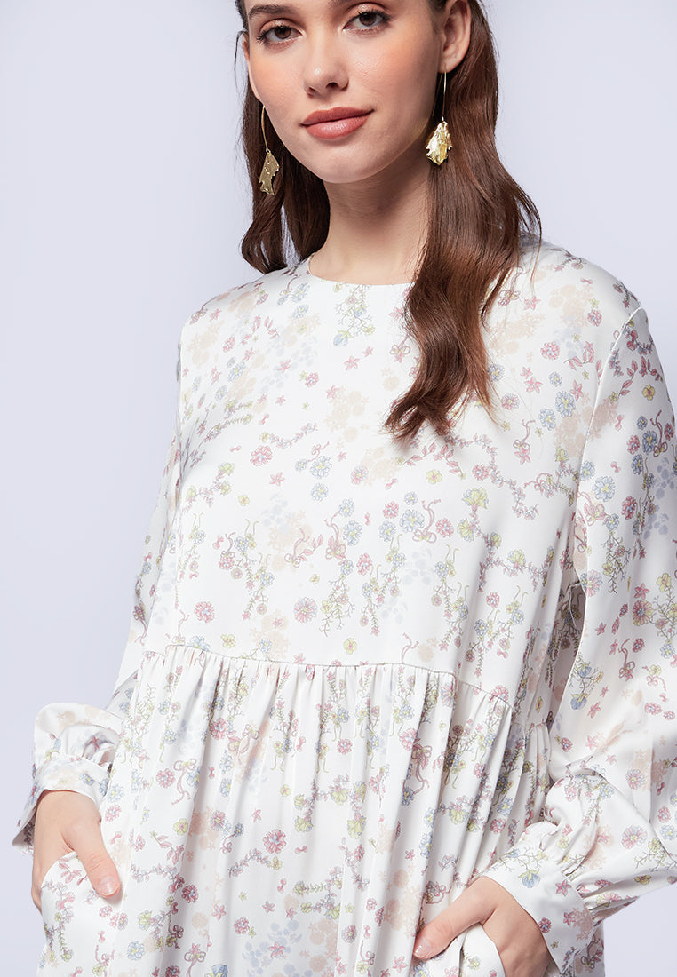 Printed Maxi Tiered Dress Citra Kirana for et cetera