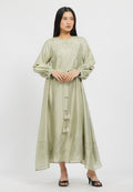 Puff Sleeves Gamis with Tassel