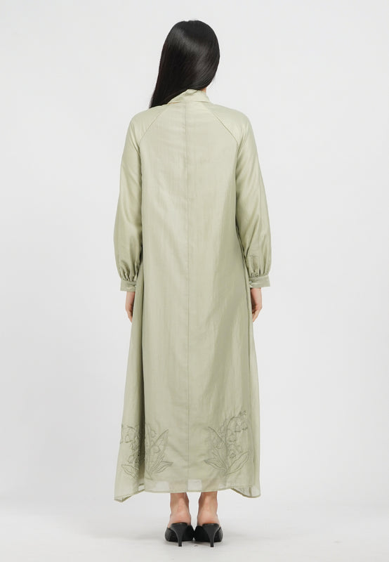 Puff Sleeves Gamis with Tassel