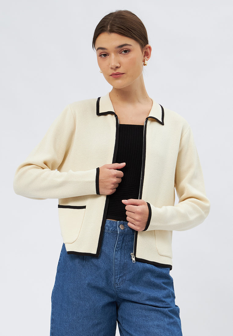 Long Sleeve Knit Jacket