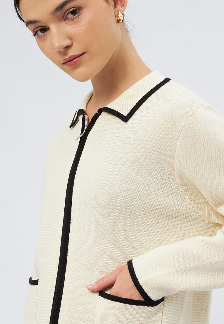 Long Sleeve Knit Jacket