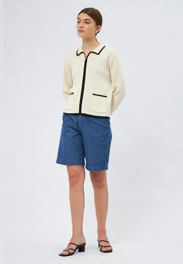 Long Sleeve Knit Jacket