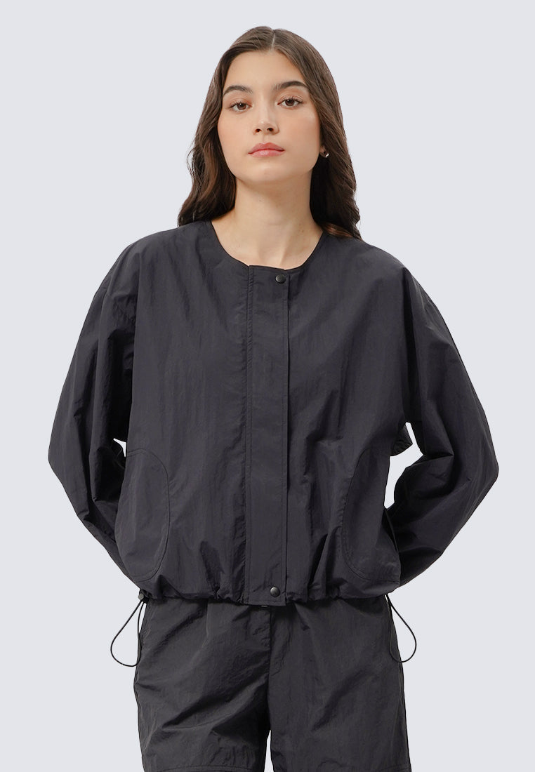 Long Sleeve Top with Drawstring Waist