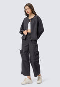 Long Sleeve Top with Drawstring Waist