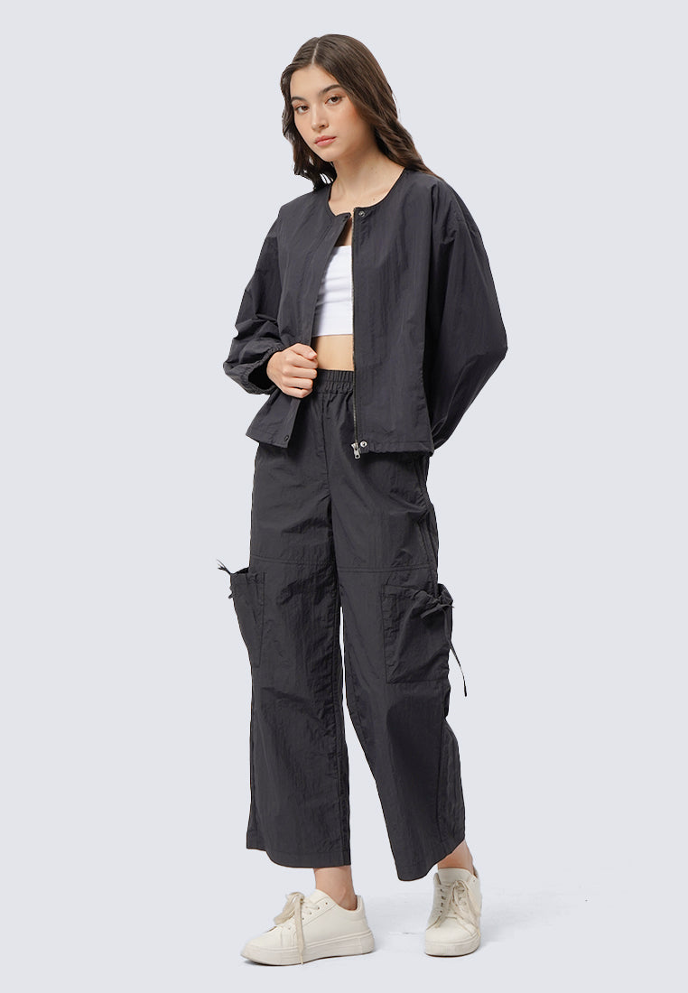 Long Sleeve Top with Drawstring Waist