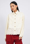 Eyelet Long Sleeve Jacket