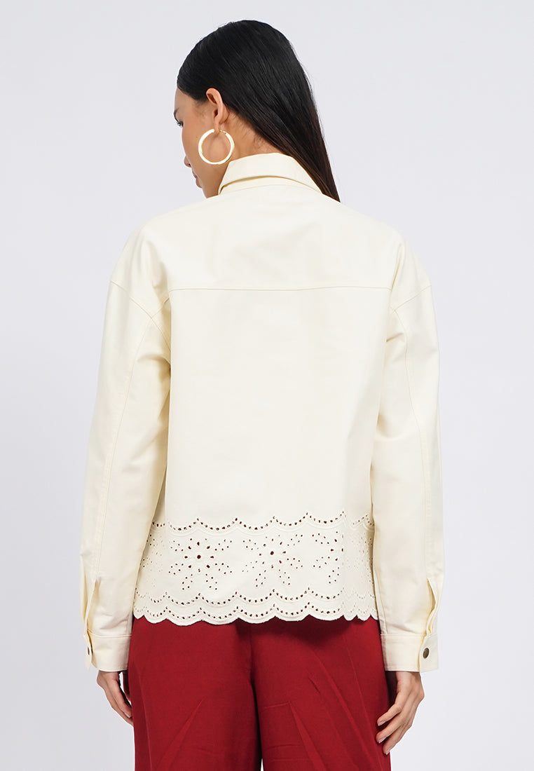 Eyelet Long Sleeve Jacket
