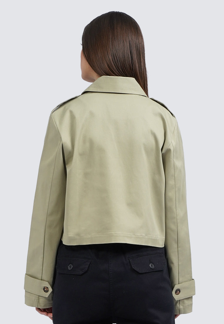 Cropped Trench Jacket