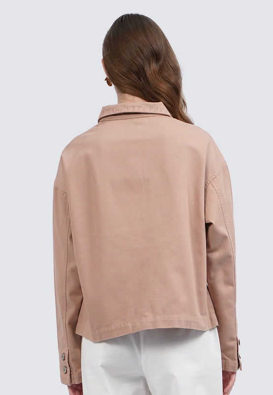 Double Pocket Long Sleeve Jacket