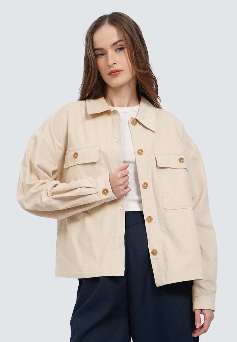 Cropped Corduroy Jacket