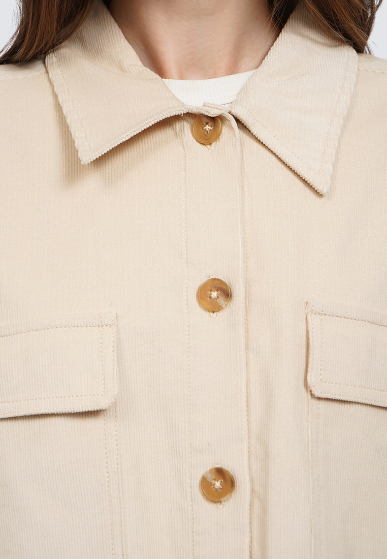 Cropped Corduroy Jacket